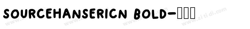 sourcehansericn bold字体转换